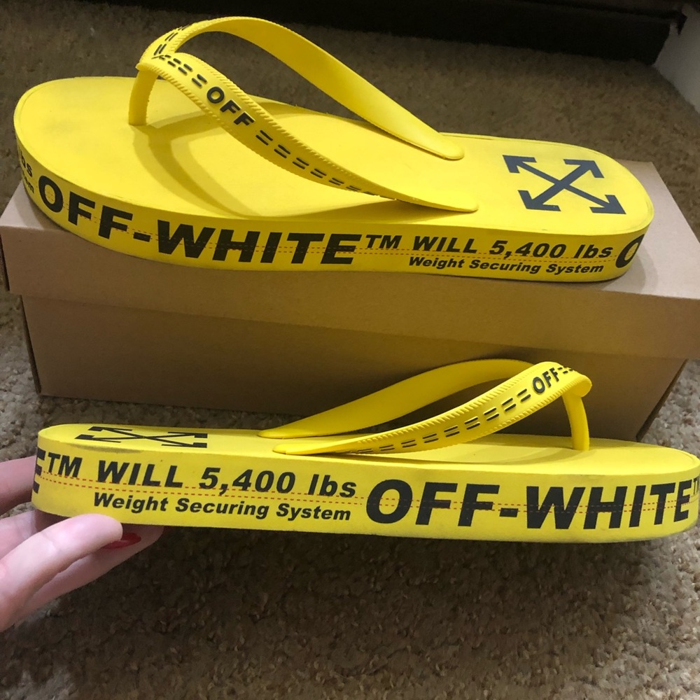 Authentic Off-white flip-flops